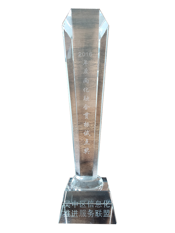 年(nián)度兩化融合貫标試點獎